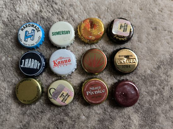 12 піўных коркаў Эўропа / 12 пивных пробок Европа