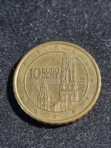 Австрия 10 евроцентов 2018