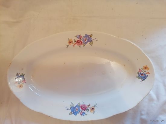 Блюдо овальное редкое Будянск