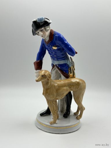 Фридрих II с собакой. Neundorf. Германия. С рубля!