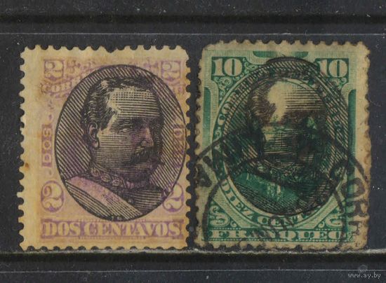 Перу 1894 Надп портрета генерала Ремихио Моралеса Бермудеса  #77,80