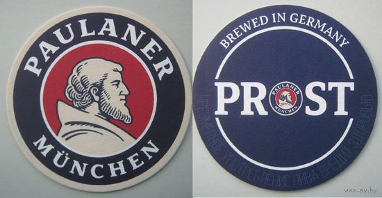 Подставка под пиво Paulaner /Германия/.