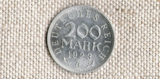 Германия 200 марок 1923 G //(Ок)