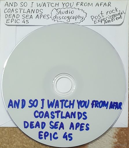 DVD MP3 -  студийная дискография AND SO I WATCH YOU FROM AFAR, COASTLANDS, DEAD SEA APES, EPIC 45 (Post rock, Experimental, Ambient) - 1 DVD