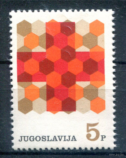 Югославия - 1968г. - Красный Крест - 1 марка - полная серия, MNH [Mi Zw 34]. Без МЦ!