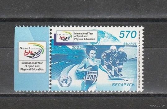 Беларусь 2005 год. Год спорта. Номер 605. Состояние MNH