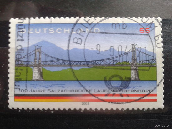 Германия 2003 мост Михель-1,1 евро гаш