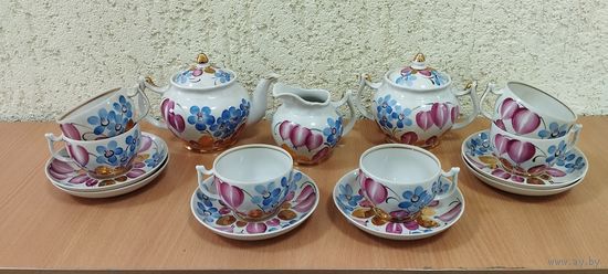 Сервиз чайный (15 предметов) Вербилки. СССР