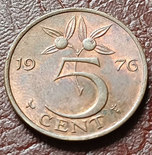 Нидерланды 5 центов, 1976    ( 2-1-2 )