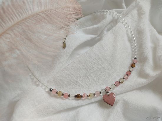 Чокер из матового кварца