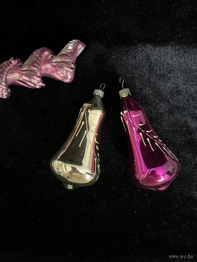 Елочная игрушка Колокольчик роспись СССР цена за все К.20