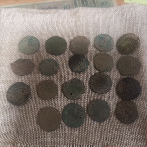 Лот монет солиды "кристинки" 19 шт.