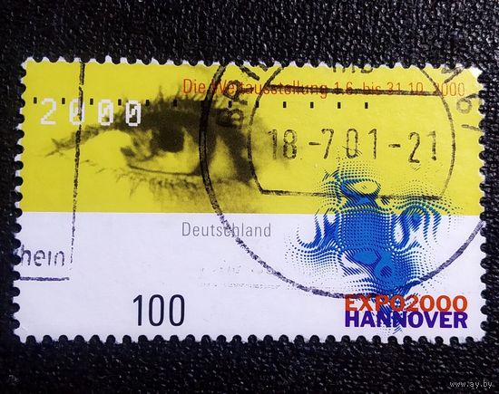 Марка Германия 2000 год ЭКСПО 2000