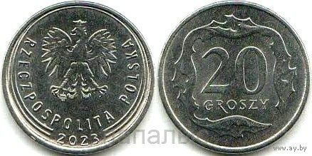 Польша 20 грошей 2023