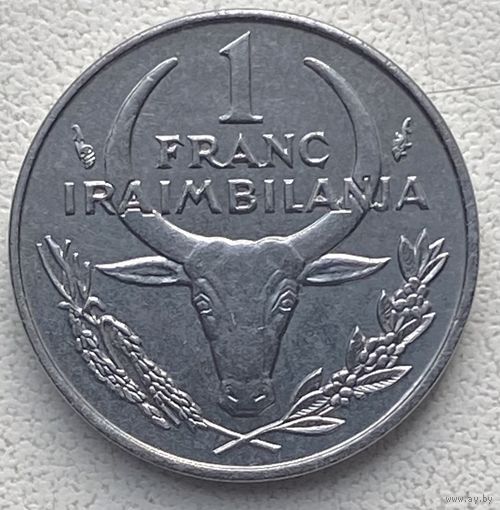 Мадагаскар 1 франк 1993 г.