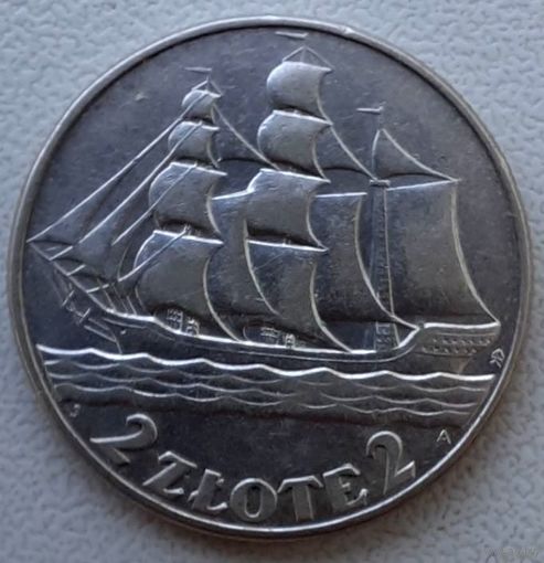 2 злотых, Польша 1936 г.