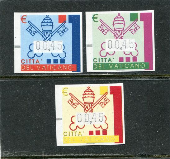 Ватикан. Автоматные марки. Герб. Вып.2004