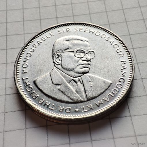 5 рупий 2012 года Маврикий.