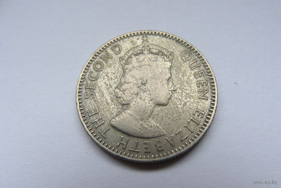 Маврикий."Британская колония" 1/4 рупии 1970 год  KM#36   Тираж: 400.000 шт