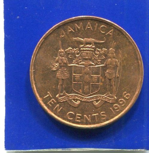 Ямайка 10 центов 1996