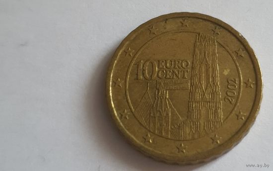 Австрия 2002 10 евроцентов