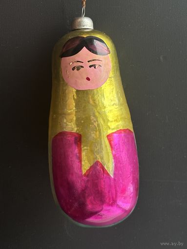 Ёлочная игрушка матрёшка СССР