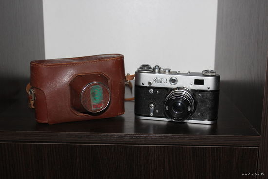 Фотоаппарат ФЭД-3 с объективом Индустар-61, из СССР, рабочий.