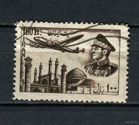 Иран - 1953 - Авиация 100R - [Mi.876] - 1 марка. Гашеная.  (LOT S31)