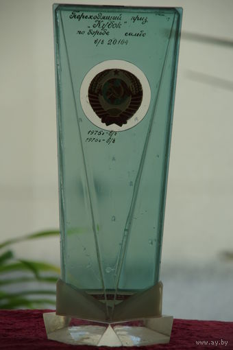 Спортивный приз  ( высота 32 см , ширина 15 см )