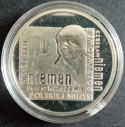 Польша. 2009г. 10 злотых. Серебро. История польский музыки, Чеслав Неман.