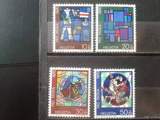 Швейцария 1970 Искусство мозаики** Полная серия