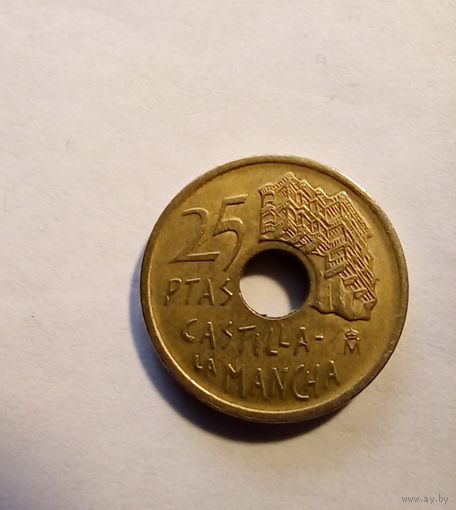 Испания 25 песет 1996 г Кастилия-Ла-Манча
