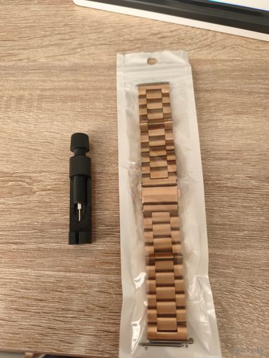 Браслет 22мм розовое золото