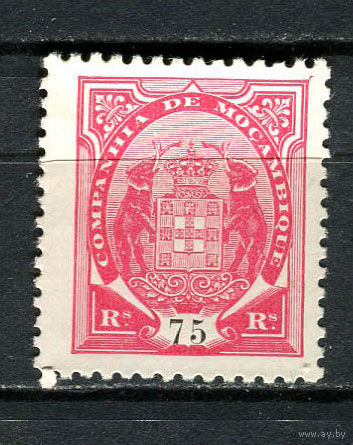Португальские колонии - Мозамбик (Comp de Mocambique) - 1895 - Слоны с гербом 75R - [Mi.18A] - 1 марка. Чистая без клея.  (Лот 23HZ)-TG3P46