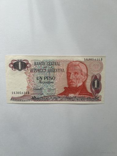 Аргентина, 1 песо, 1983 г., AUNC