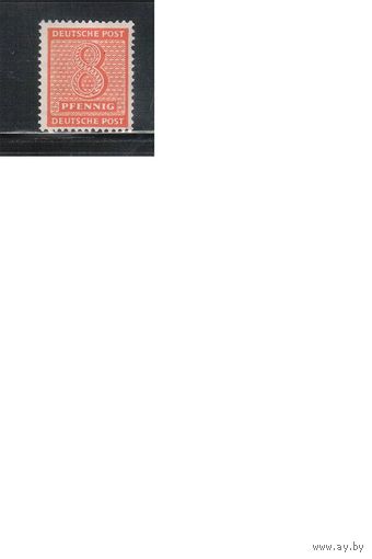 Германия-1945,(Мих.130) **  , Стандарт, Цифры, Советская зона оккупации,Западная Саксония,