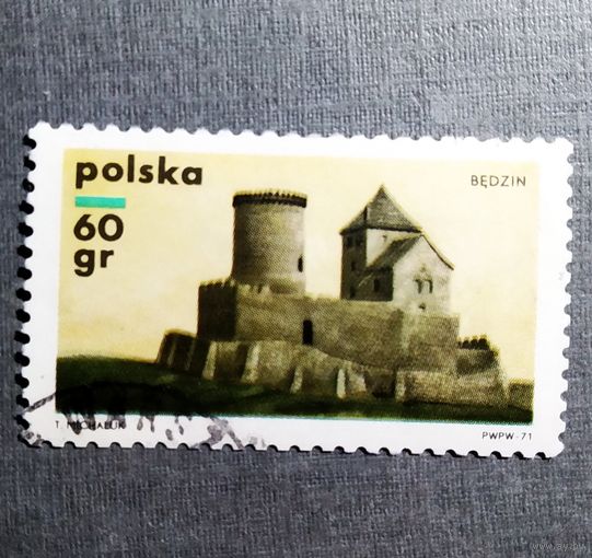 Марка Польша 1971 год Архитектура