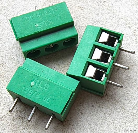 126-500-03P ((цена за 10 шт)) Клеммники. Шаг 5.0 мм