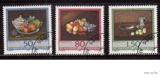 Лихтенштейн-1990(Мих.990-992)  гаш. , Искусство, Живопись