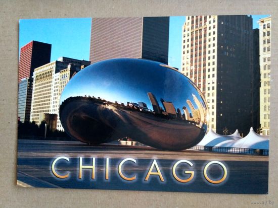 Открытка США. Chicago Cloud Gate.