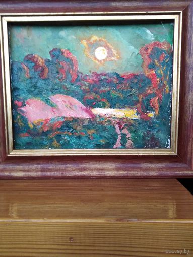 Ландарский Р.Е.заслуженный художник картон масло