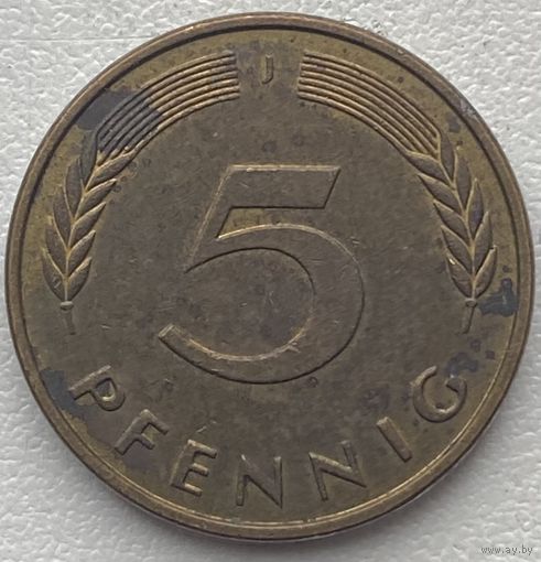 Германия 5 пфеннигов 1996 г. J