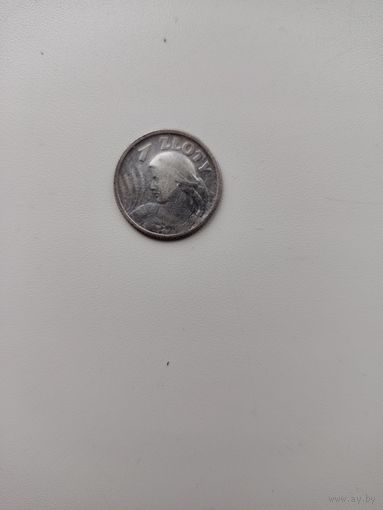 1 злотый 1924 г жнея
