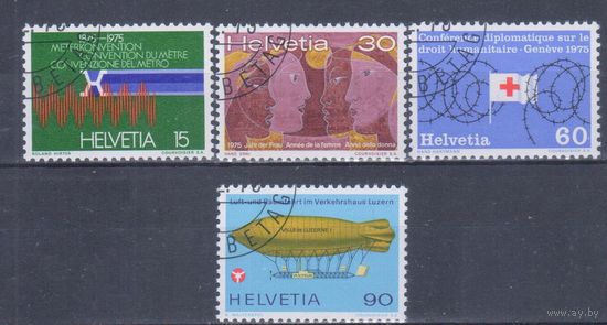 [2312] Швейцария 1975. События и даты. Гашеная серия.