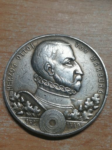 Harburg, Ag.-Medaille, 1928, 1528-1928 400 Jahre Harburger Vogelschiessen