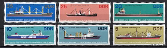 ГДР 1982. Корабли 6 марок 2709