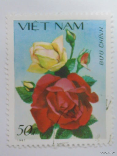 Вьетнам 1987 г. Цветы.