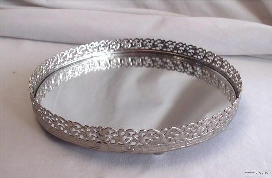 Поднос зеркальный Подставка сервировочная 20 см