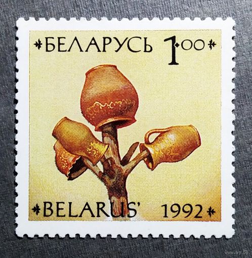 Марка Беларусь 1992 год Керамика