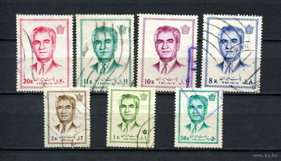 Иран - 1971 - Шахиншах Мохаммед Реза Пехлеви - 7 марок. Гашеные.  (LOT S32)